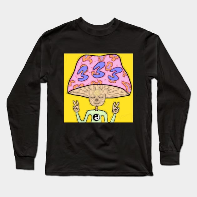 333 Mushroom Long Sleeve T-Shirt by mushriah333